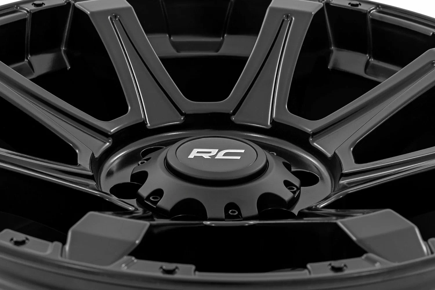 Rough Country 81 Series Wheel Semi Gloss Black 20x10 8x180 -19mm 81201806